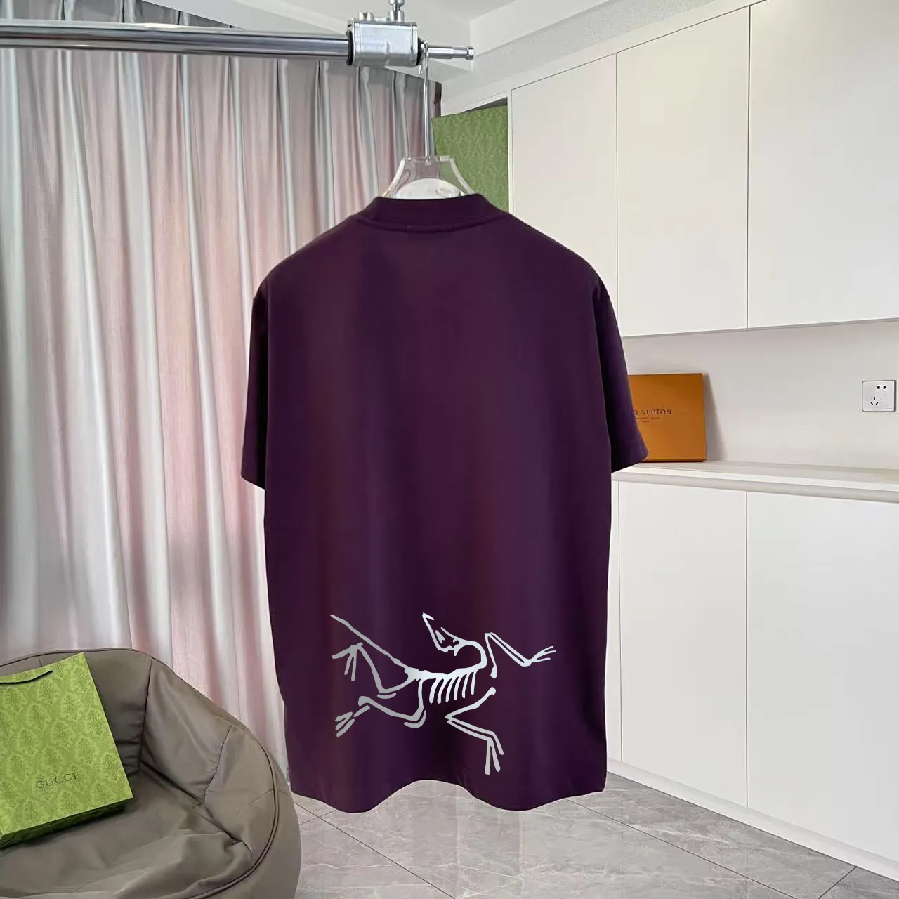 ARC'TERYX* 2025 New Arrival logo t g Same Style Size：S M L XL XXL ：Black White Purple